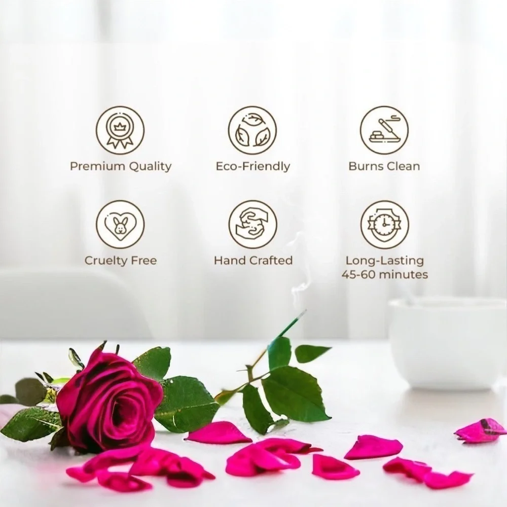 BOHEMIAN NOMAD Incense Sticks And Holder | Rose Scented